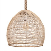 Disalvo Rattan Pendant w/ Rope by Bayou Breeze. 14Hx16.5Wx60H Adjustable Rope Length