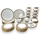 56 pc Lenox Golden Dynasty China Dinnerware Set Serving for 8