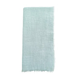 Bay Blue Cotton Gauze Fringe Napkins- Set of 4