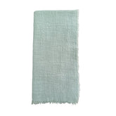 Mint Green Cotton Gauze Fringe Napkins- Set of 4