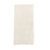 Ivory Cotton Gauze Fringe Napkins- Set of 4