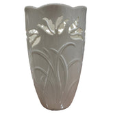 Lenox Westbury Porcelain Floral Vase w/ Gold Trim 9 5/8" tall