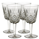 4 Waterford Lismore 8oz Goblets