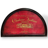 Chateau Joullian Grand Vin Bordeaux France Red Metal Wine Wall Art 38Wx23H