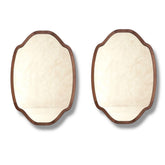 Pair of Custom Cut Walnut Mirrors by Dmitry & Co. 36"Wx54"H