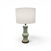 Celadon Crackle Glazed Ceramic Table Lamp