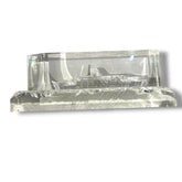 Lucite Cruise Ship Scale Replica Paperweight 12Lx3.5Wx4H