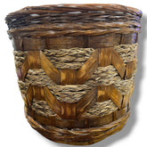 Handwoven Decorative Basket 11Lx11Wx10H