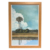 Joe Suroviec Florida Marsh Landscape Original Oil on Canvas, Framed, 29Lx41H