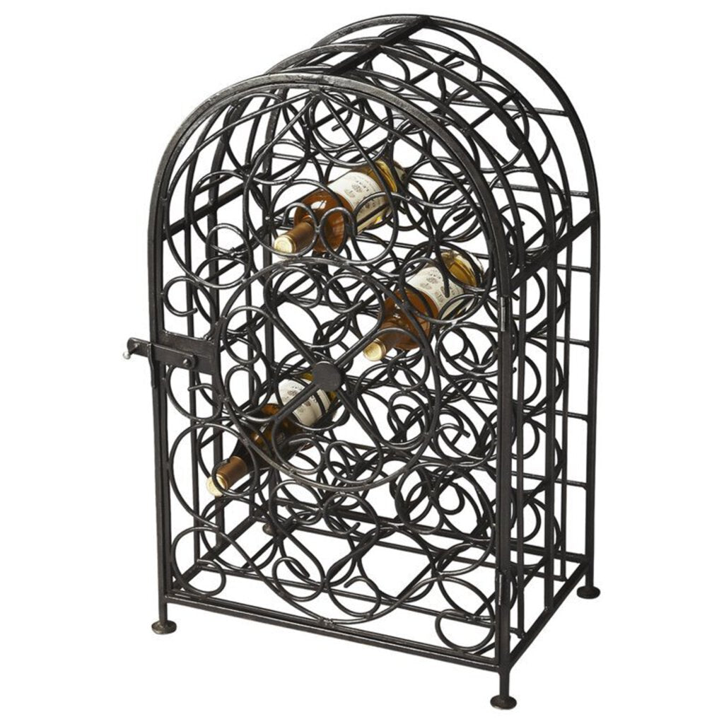 Butler Specialty Iron Industrial Chic Clybourn 23 Bottle Wine Rack 20Lx13Wx30H Weight: 40