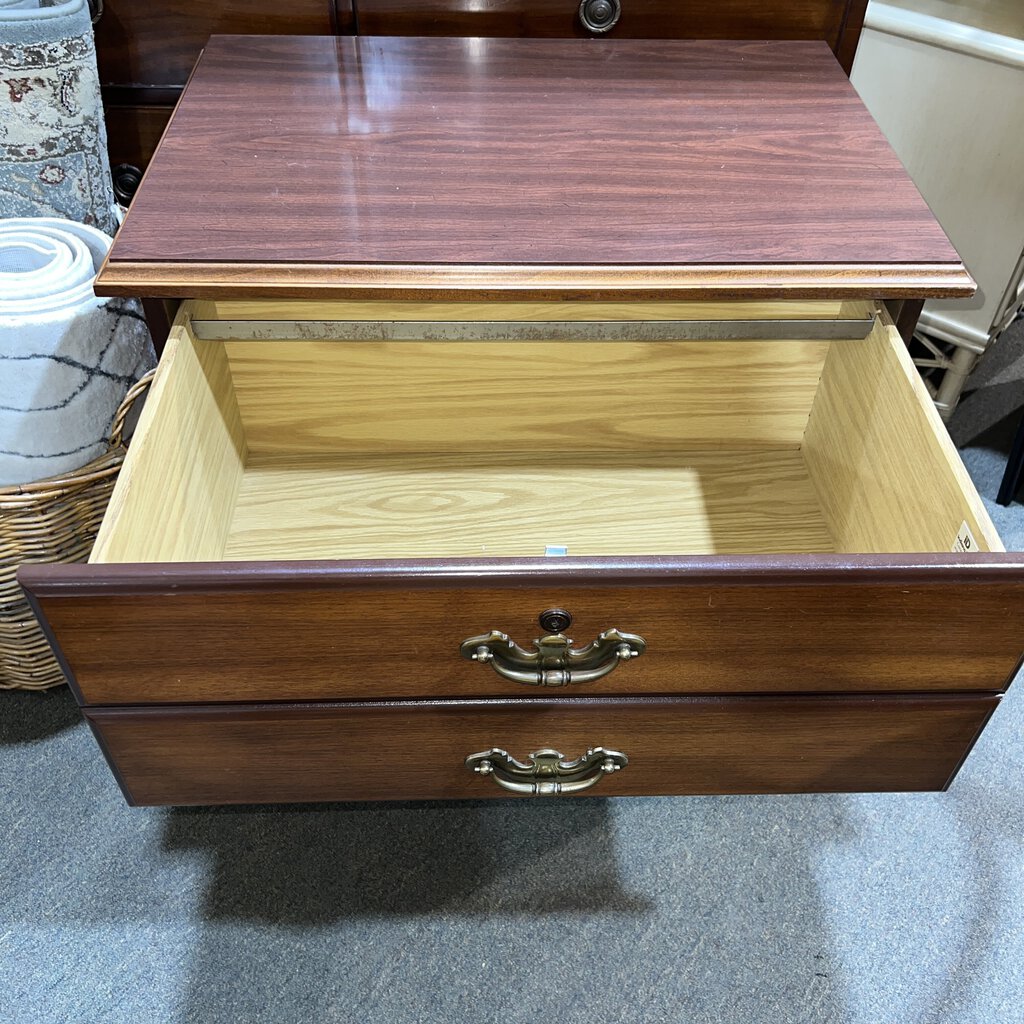 Indiana Desk Co Modern Contemp Executive Two Drawer File Cabinet 36Lx20.5Wx29H