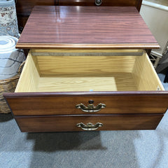 Indiana Desk Co Modern Contemp Executive Two Drawer File Cabinet 36Lx20.5Wx29H