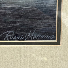 "Against the Wind" Cutter Ship Framed Print by: Ruane Manning 33x27