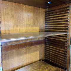 No. 570 Armoire Cherry Wood w/ Golden Finish by: Wright Table Company. NC, USA 45Lx24Wx87H