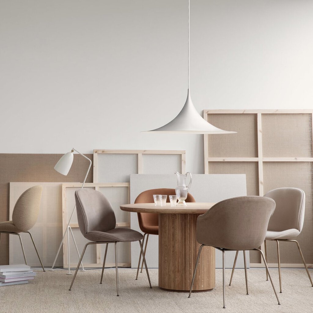 24" Matt White Semi Pendant by: Bonderup + Thorup, for Gubi (2 Available)