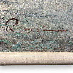 "Waves on the Beach" Original Seascape Oil Painting by: Runci 50x38