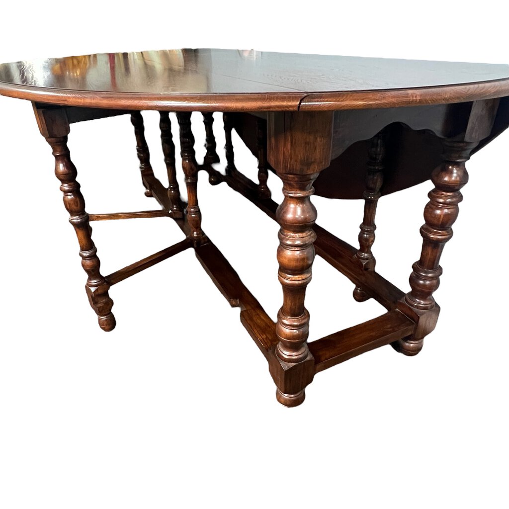 Large Oak Drop-leaf Gate-leg Dining or EntryTable 78Lx58Wx30H (22"W Closed)