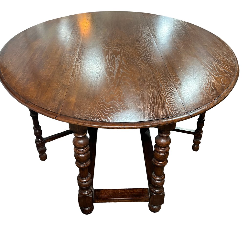 Large Oak Drop-leaf Gate-leg Dining or EntryTable 78Lx58Wx30H (22"W Closed)