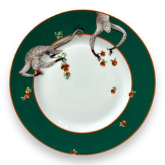 25pc Set of Limoges China Le Cirque Monkey Patterned Dishes from Le Cirque Restaurant, New York City