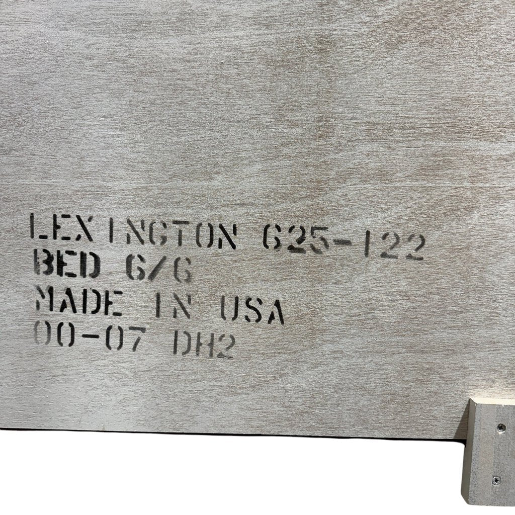 Lexington Coastal Distressed King White Shutter Headboard Made in USA 80Lx4Wx58H
