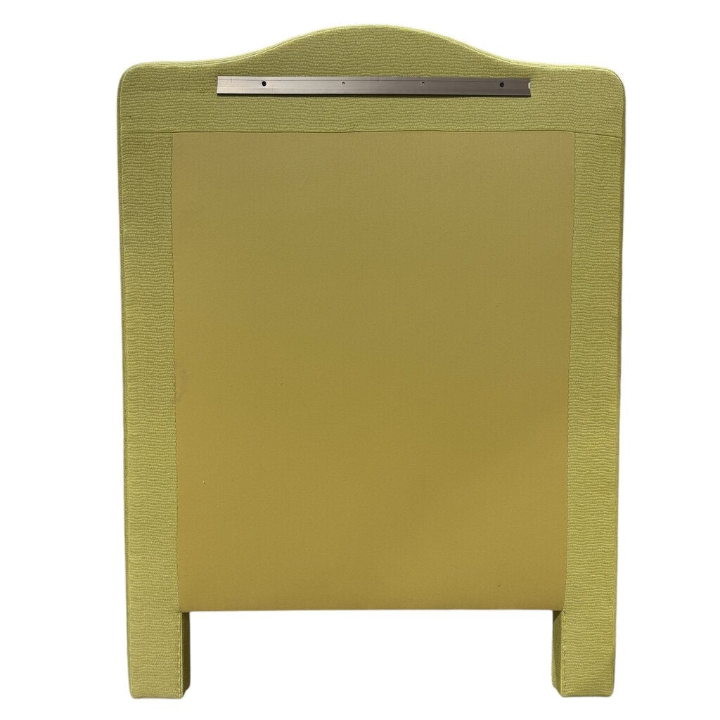 Pair of Green Upholstered Twin Headboards 39Lx53H