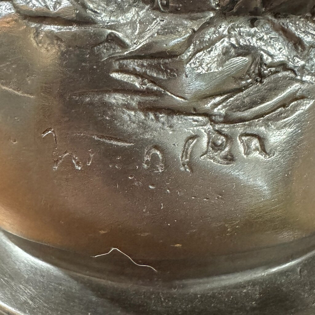 "Lady Justice" also Greek Goddess Themis of Earth & Law Bronze Statue on Marble Pedestal Sword & Scales 15Wx30H