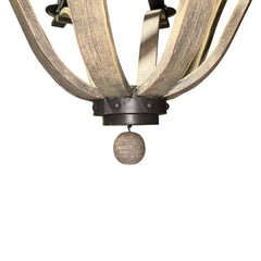 Lansing 8 Light Two Tone Satin Bronze Chandelier by: Kalco 32Lx43H