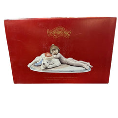 Lladro Porcelain Christmas Figurine #6673 "Christmas Buddies" w/Box 9.5Lx6.5Wx4H