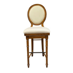 Broyhill Samana Cove Upholstered Swivel Bar Stools in Natural Amber (Set of 2)