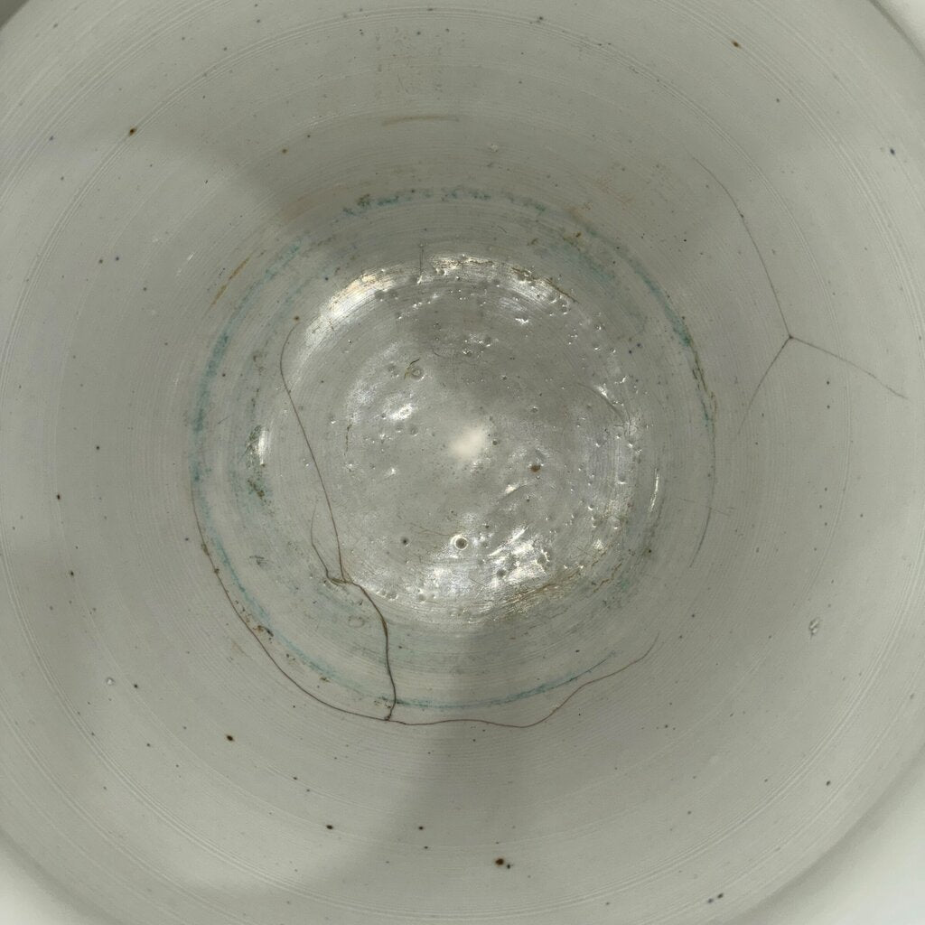 Blue & White Jardinier 12" Bowl / Pot on 32" Stand (note the hairline crack in the bowl)