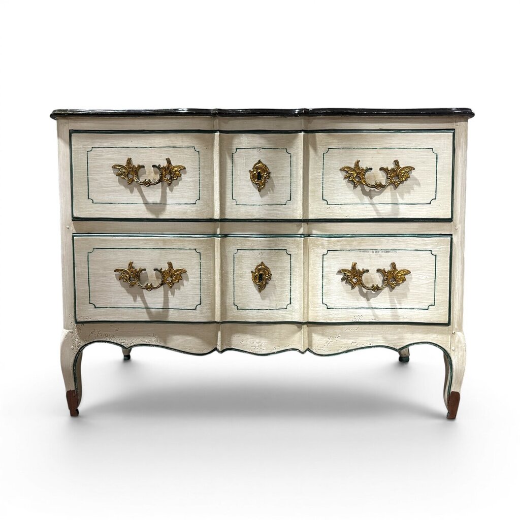 Late 18th Century Continental Louis XV Style Bombe Commode 45Lx22Wx34H