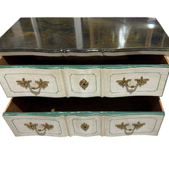 Late 18th Century Continental Louis XV Style Bombe Commode 45Lx22Wx34H