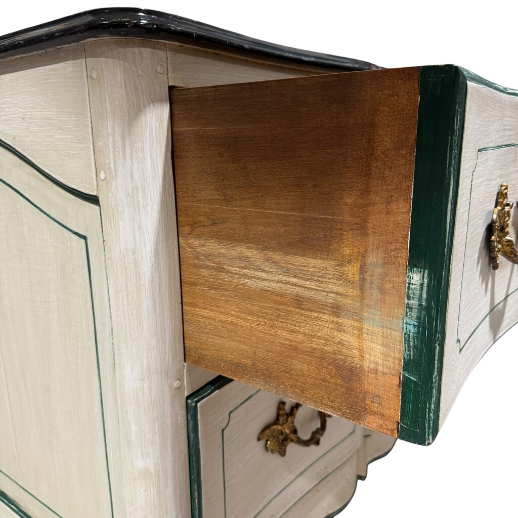 Late 18th Century Continental Louis XV Style Bombe Commode 45Lx22Wx34H