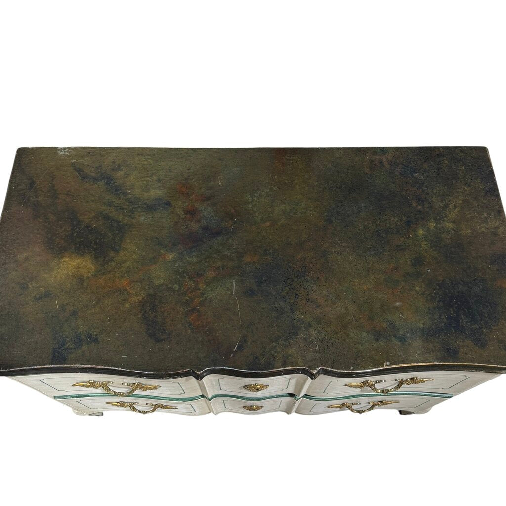 Late 18th Century Continental Louis XV Style Bombe Commode 45Lx22Wx34H