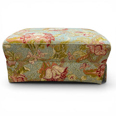 Floral Upholstered Storage Ottoman / Cocktail Ottoman 40Lx36Wx18H