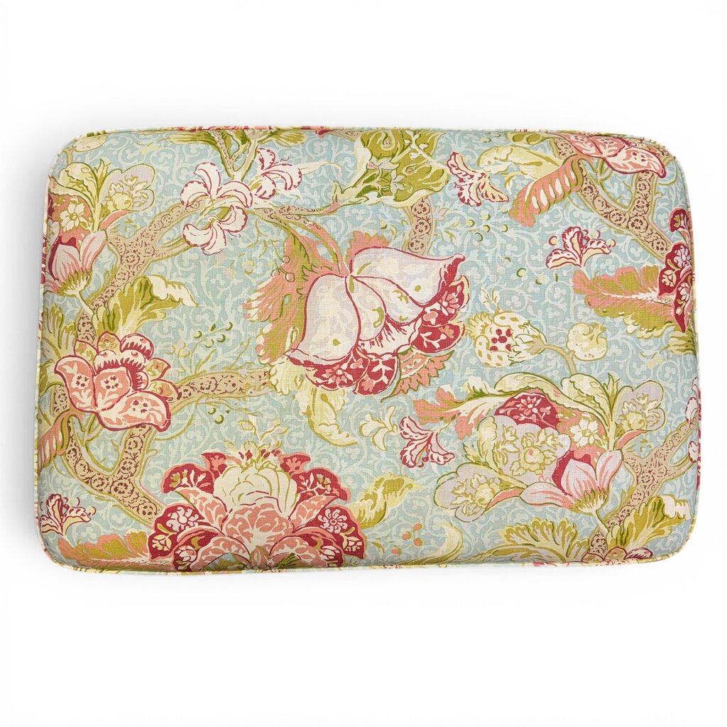Floral Upholstered Storage Ottoman / Cocktail Ottoman 40Lx36Wx18H
