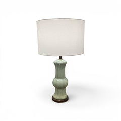 Celadon Crackle Glazed Ceramic Table Lamp