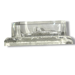 Lucite Cruise Ship Scale Replica Paperweight 12Lx3.5Wx4H