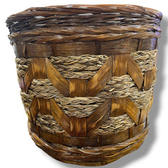 Handwoven Decorative Basket 11Lx11Wx10H