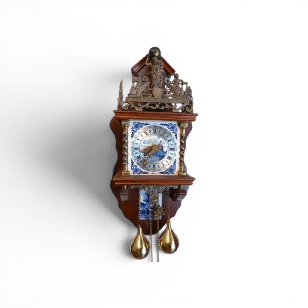 Dutch Zaanse Warmink Wall Clock 11Lx5.5Wx22H (NEW)
