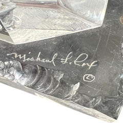 Lucite Cruise Ship Scale Replica Paperweight 12Lx3.5Wx4H