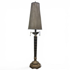 Berman Harlequin Black Table Lamp 8Lx8Wx36H