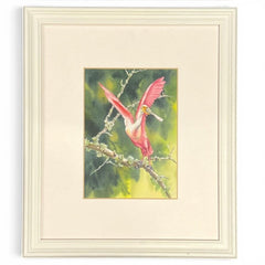 Joan Turner Roseate Spoonbill Print 14Lx12Wx.5H