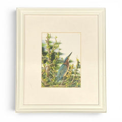 Joan Turner Green Heron Print 14Lx12Wx.5H