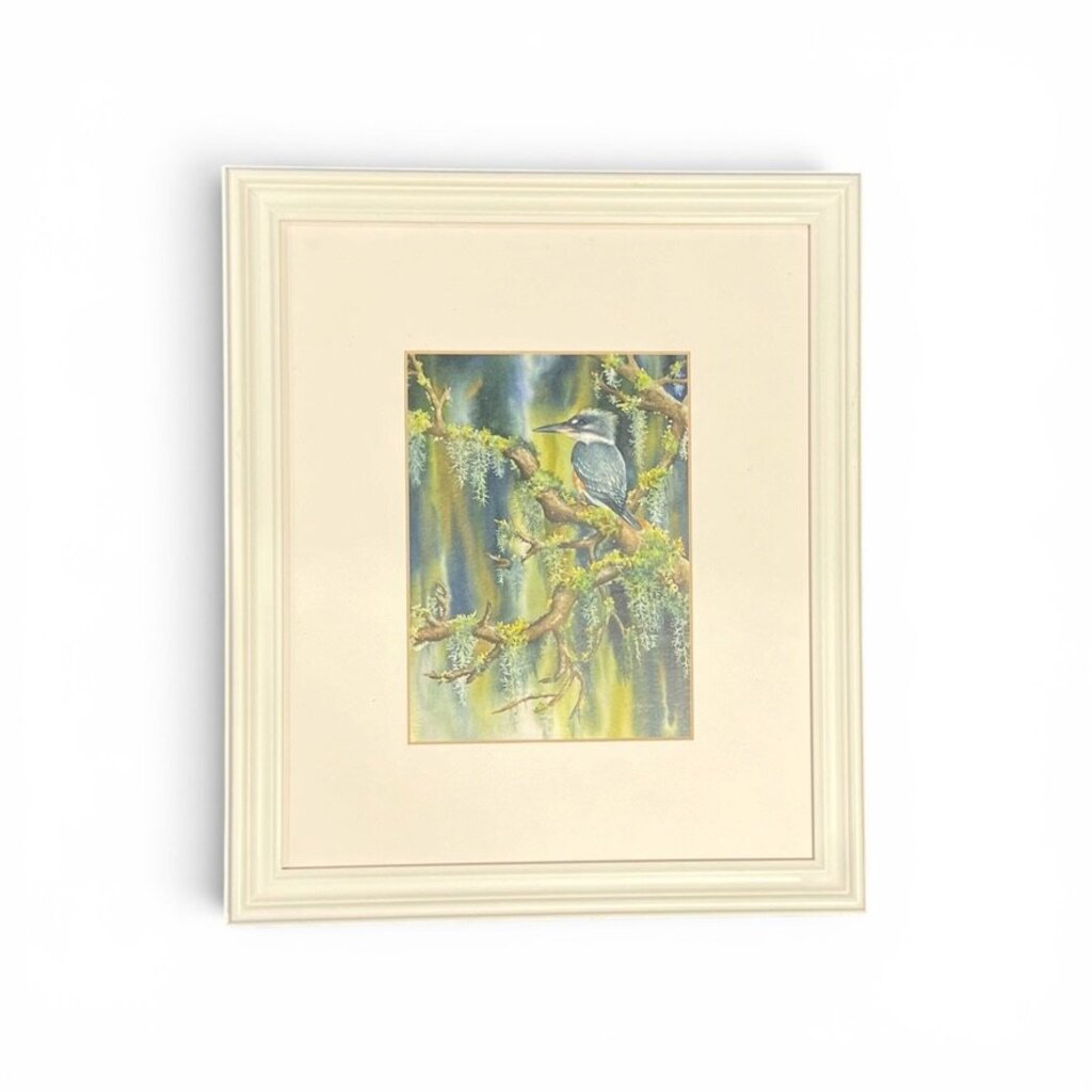 Joan Turner Kingfisher Wildlife Print 14Lx12Wx.5H