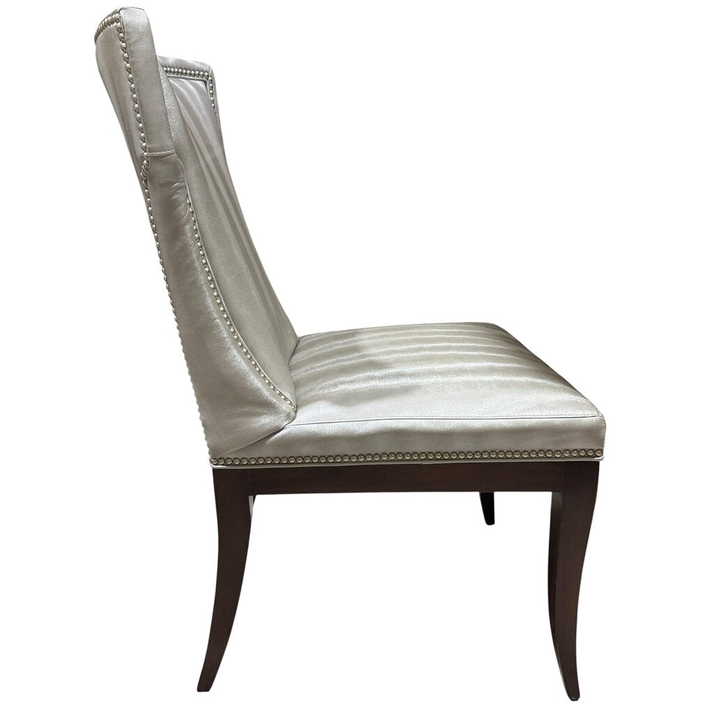 Century Furniture Metallic Upholstered Dining Chairs Set of 2