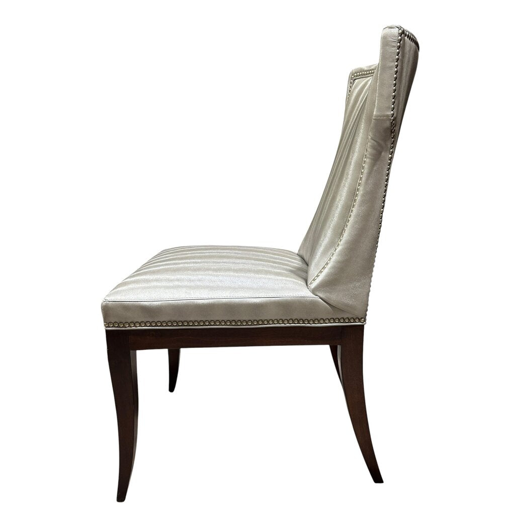 Century Furniture Metallic Upholstered Dining Chairs Set of 2